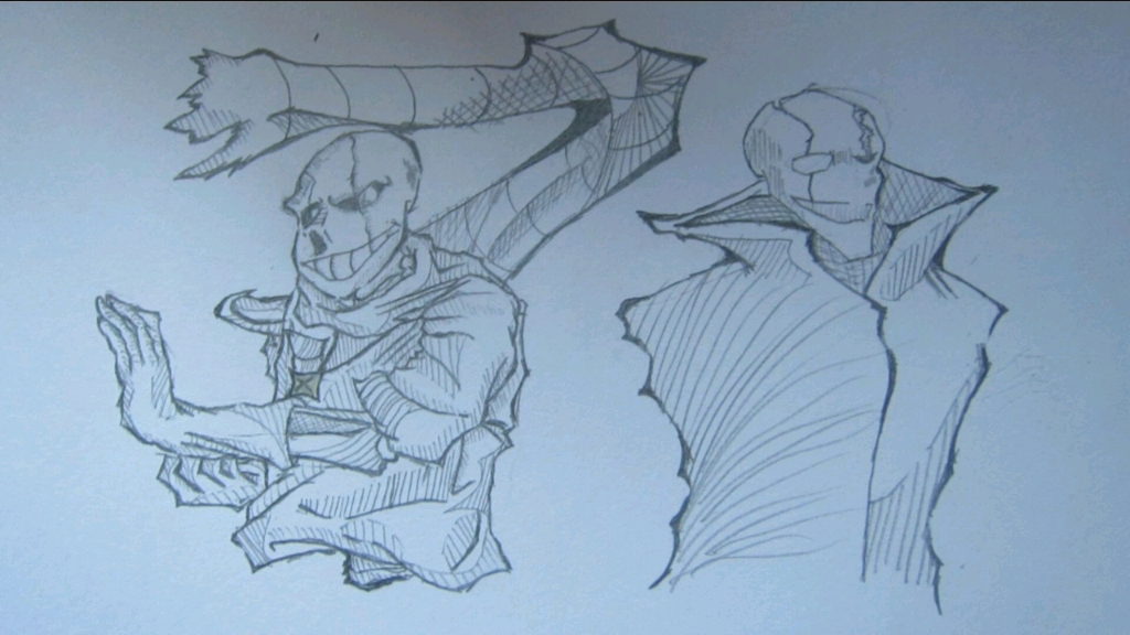 一只冷静的sans骨设手绘_哔哩哔哩_bilibili