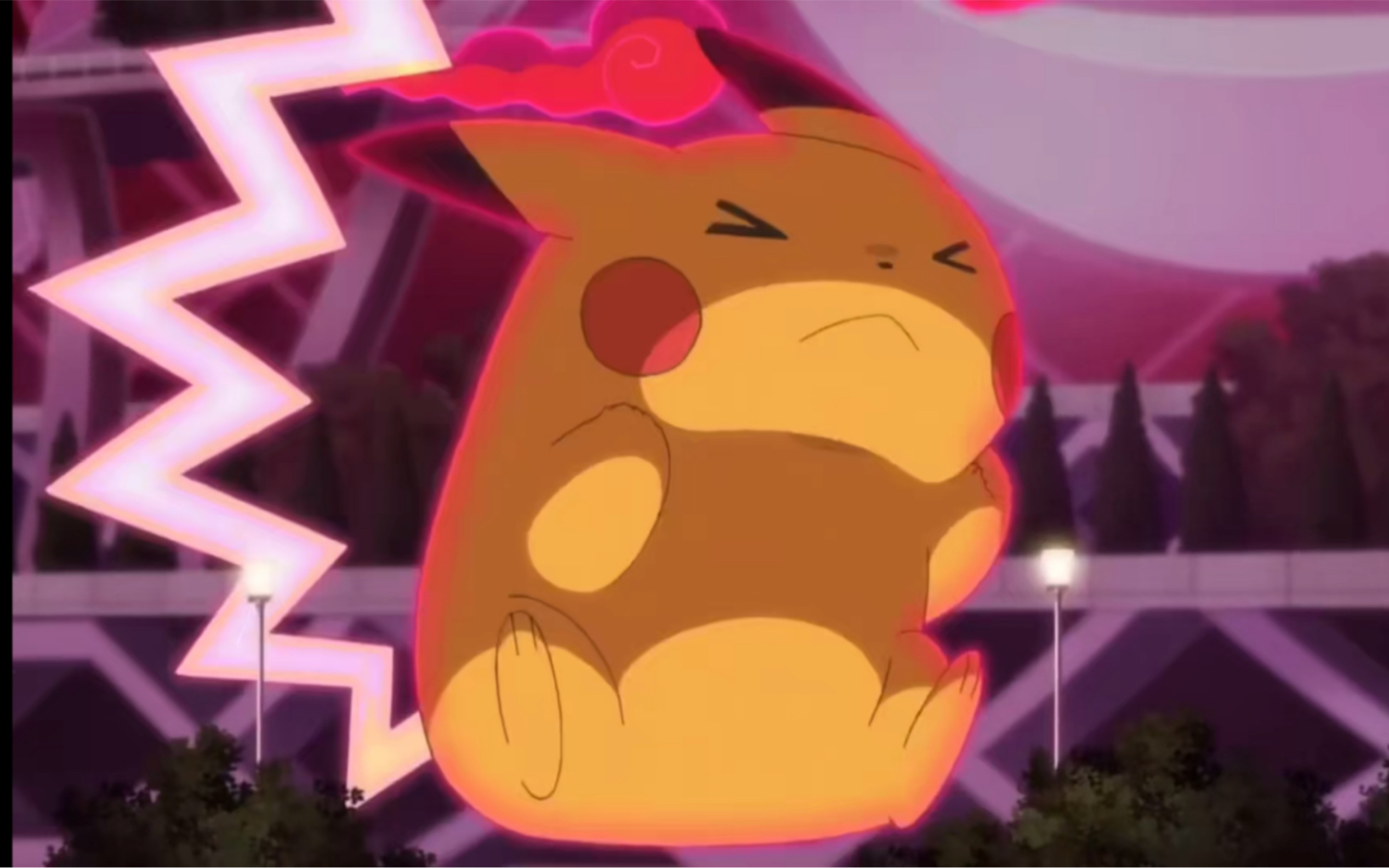 精灵宝可梦超极巨化皮卡丘手动铁尾太萌啦