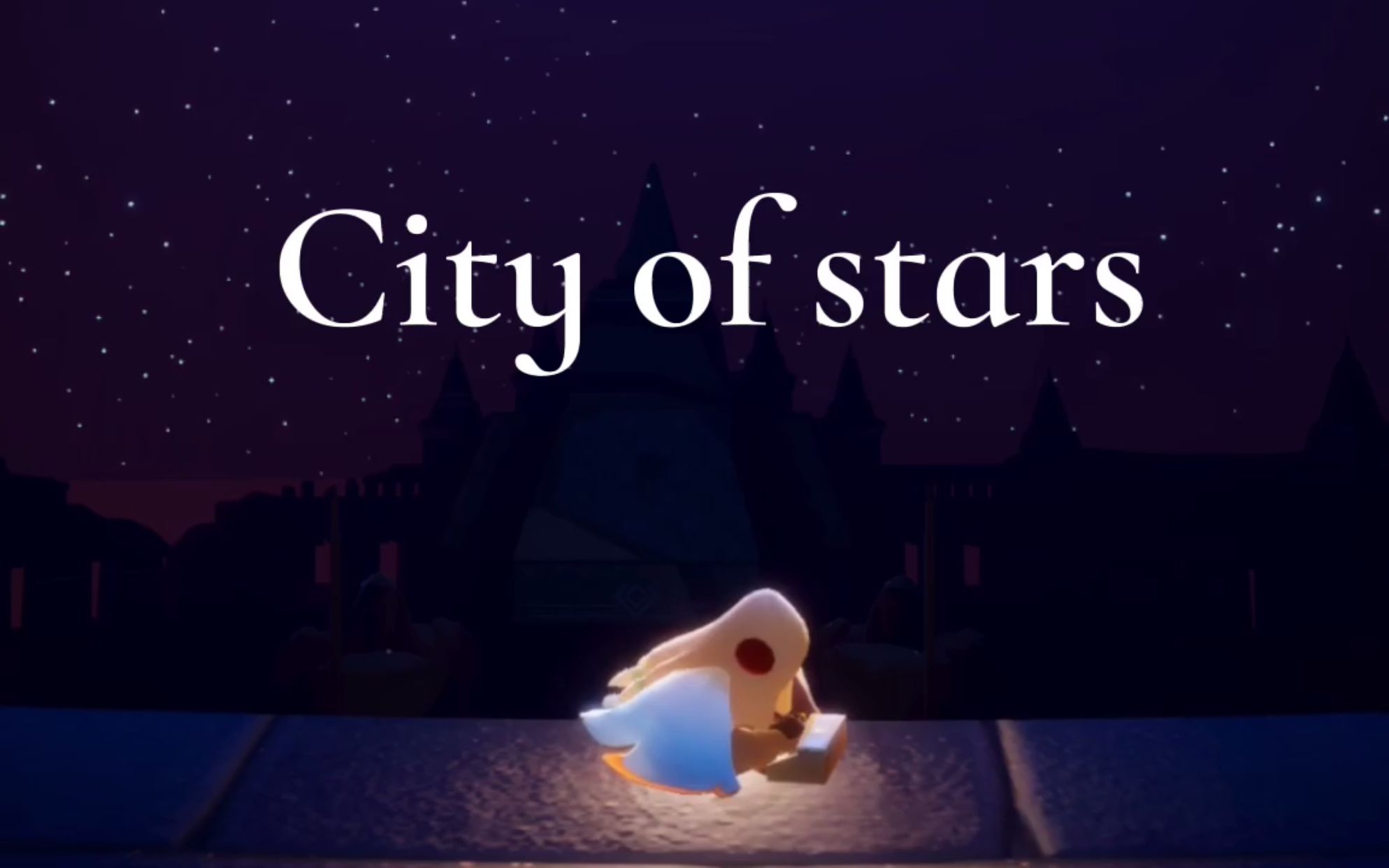 光遇一人合奏在光遇千鸟城的星空下弹cityofstars