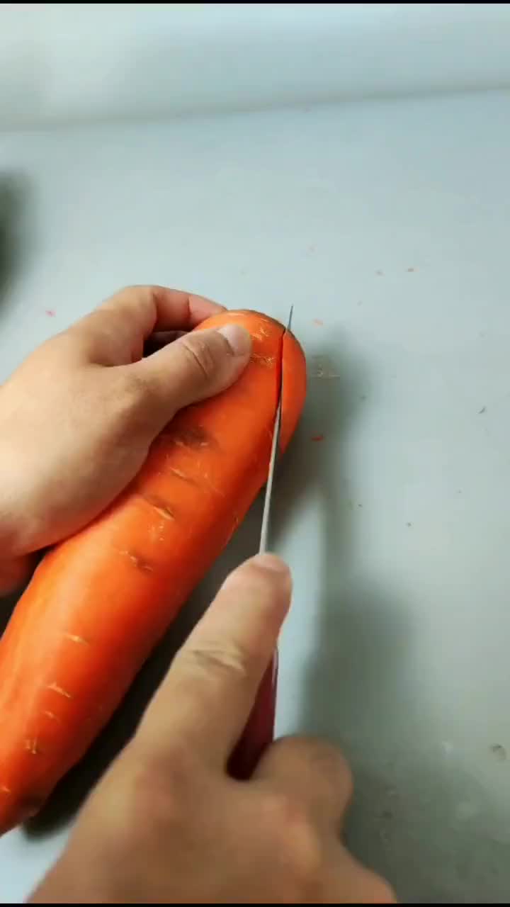 胡萝卜雕刻圆球步骤图片