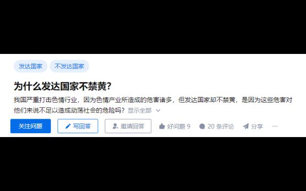 为什么发达国家不禁黄?哔哩哔哩bilibili