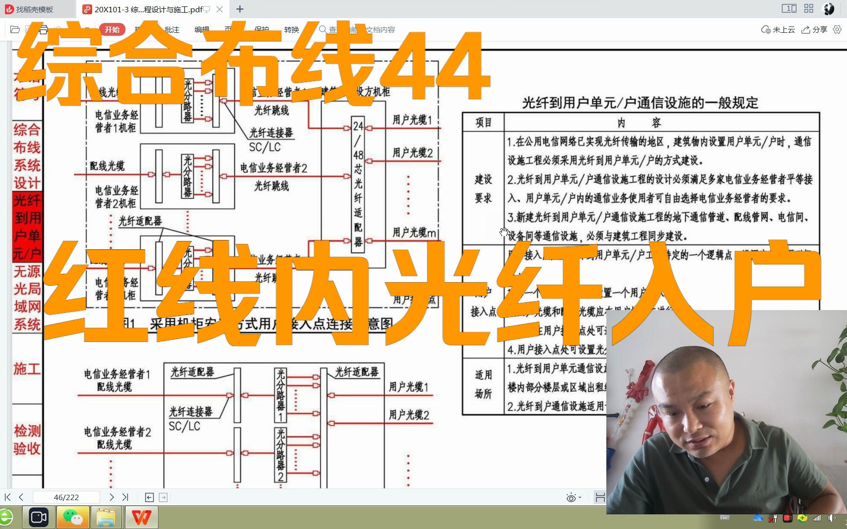 建筑红线内光纤到户业务布线基本要求哔哩哔哩bilibili