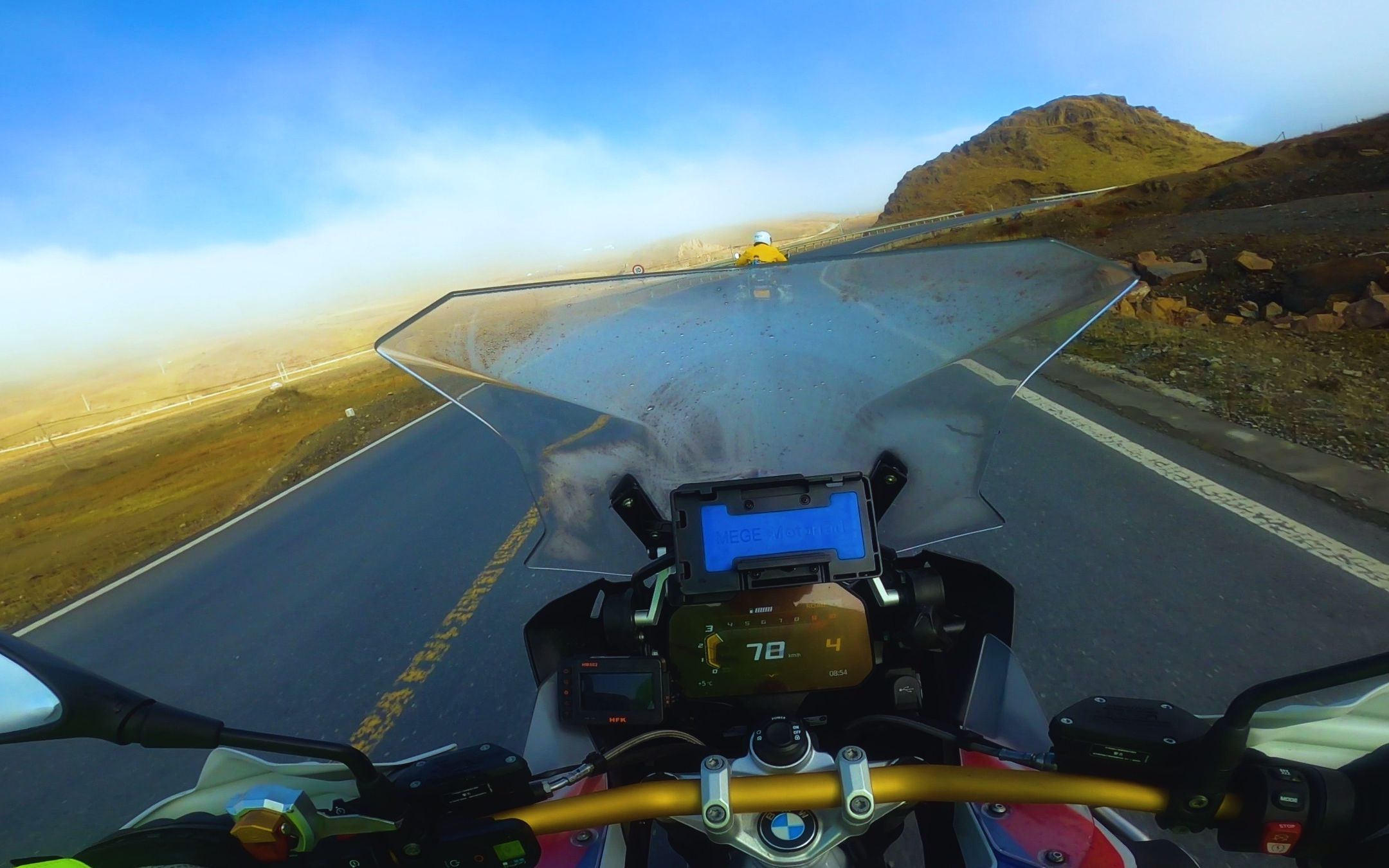 【云骑车】宝马水鸟1250adv第一人称骑行,前后视角【高清无风噪】塔公