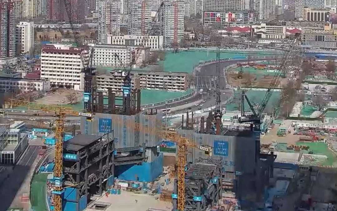 耗时1400余天!14秒看北京又一地标建筑拔地而起哔哩哔哩bilibili