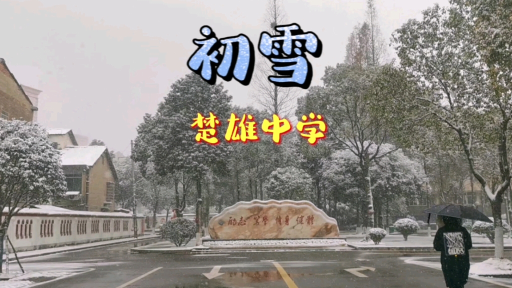 【校园】 汨罗市楚雄中学初雪哔哩哔哩bilibili