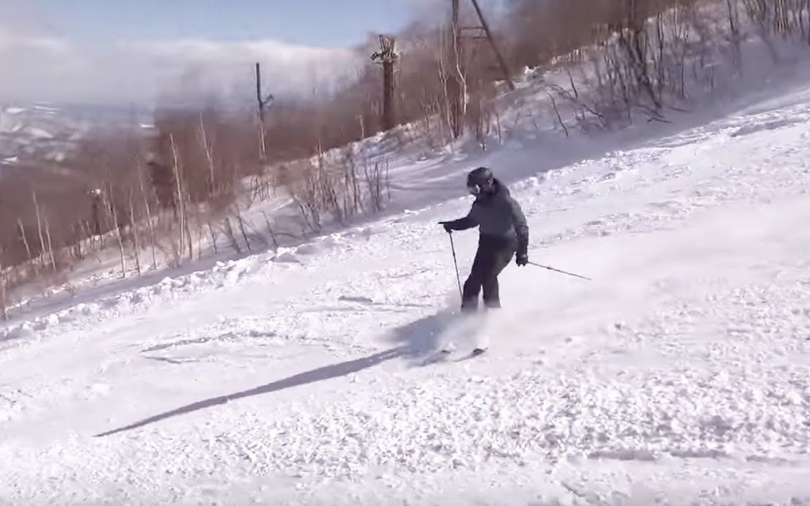 【双板滑雪】从横滑降一步一步到小回转(视频后段有慢动作回放)哔哩哔哩bilibili