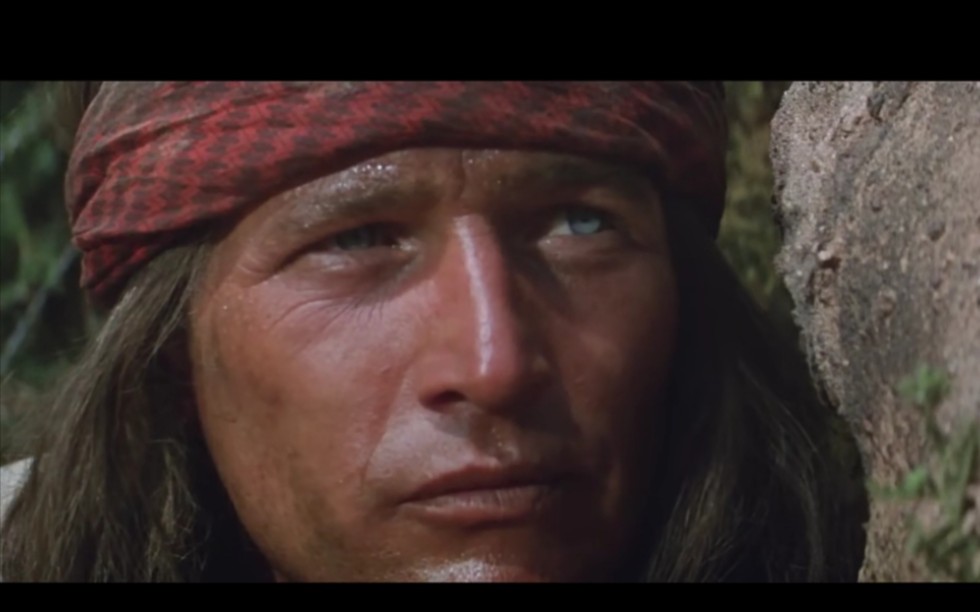 保罗61纽曼的电影野狼片段驿站初遇强盗