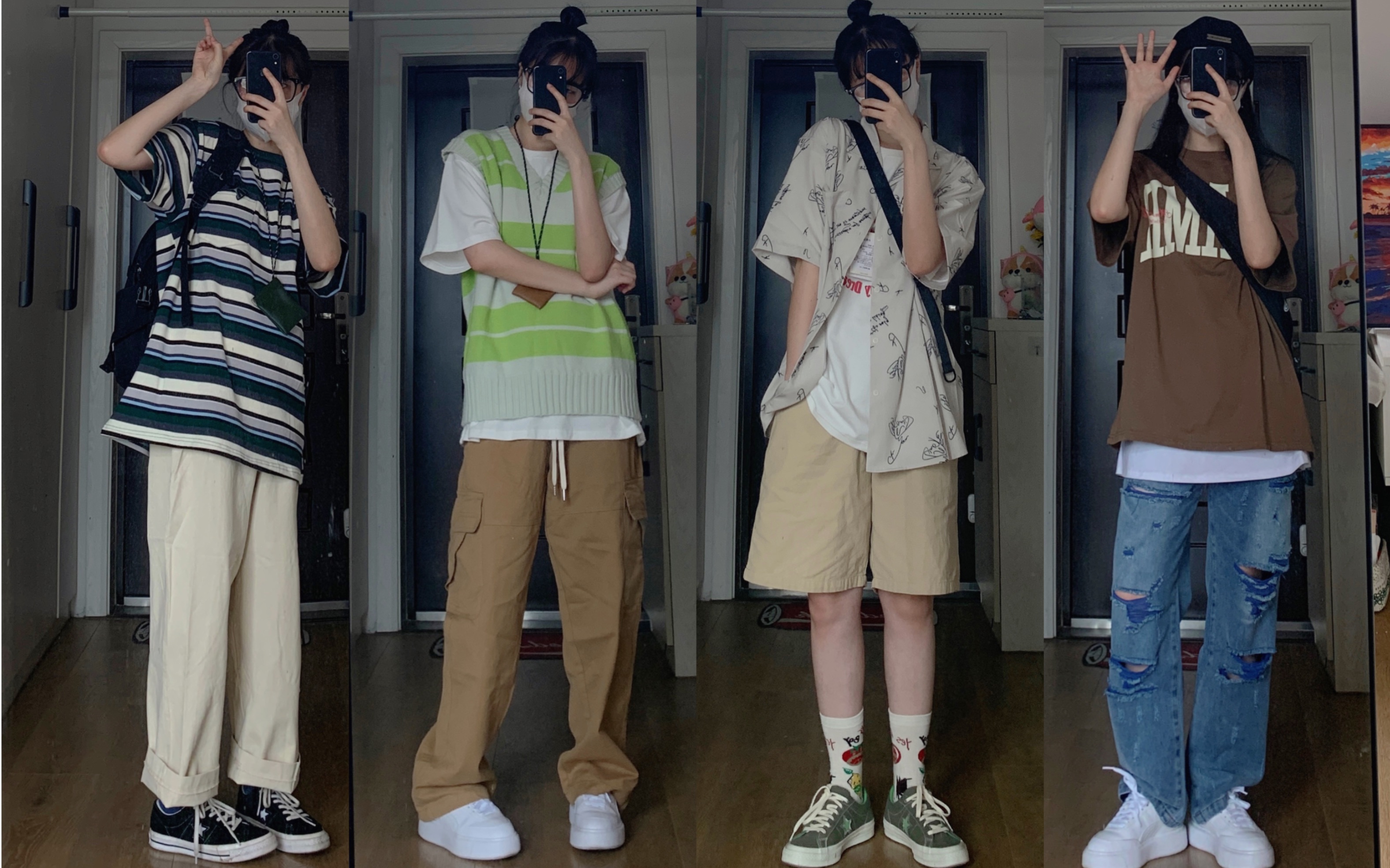 夏季穿搭|中性风穿搭|夏天也要多种风格!