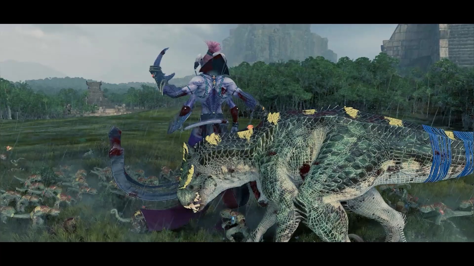 战锤3全面战争电影蜥蜴人-色孽战争