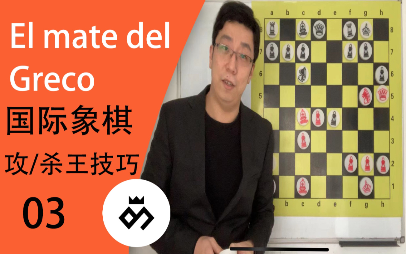 国际象棋 攻/杀王技巧 第三课Greco杀法哔哩哔哩bilibili