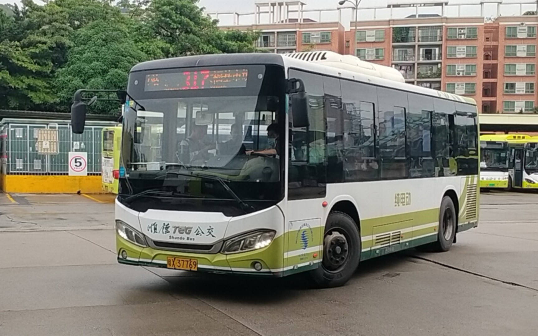 顺德公交317路大福基市场开往顺德客运总站区间pov