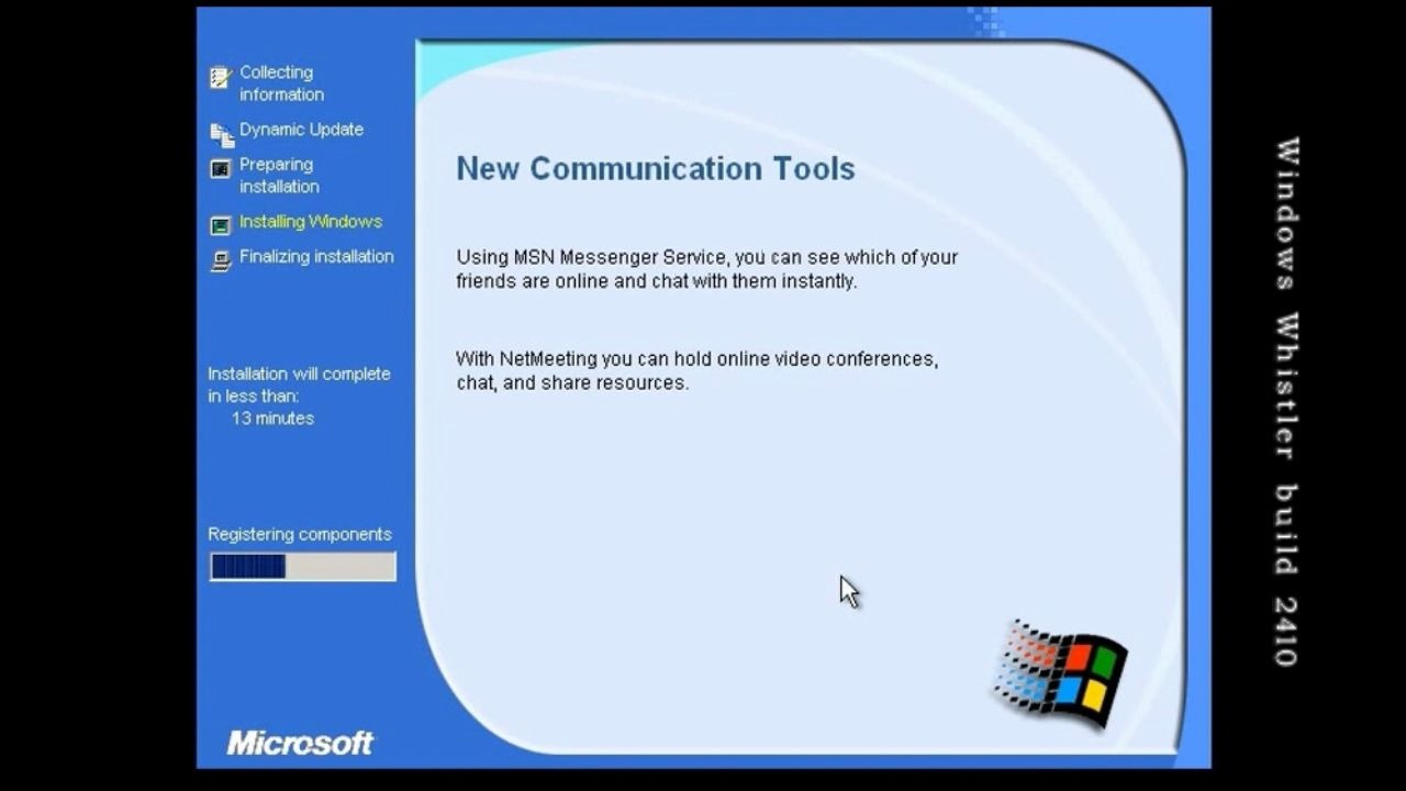 怀旧windowsxp之路whistler22022458的快进安装