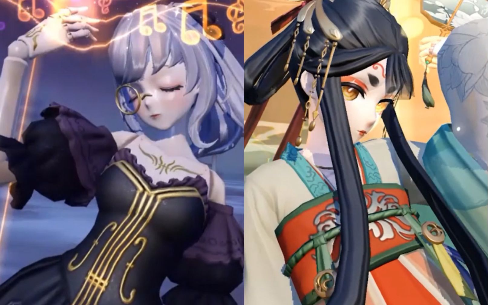 决战平安京美女你谁傀儡师灯影戏梦系列皮肤闲影春衫vs弦梦夜曲同屏慢