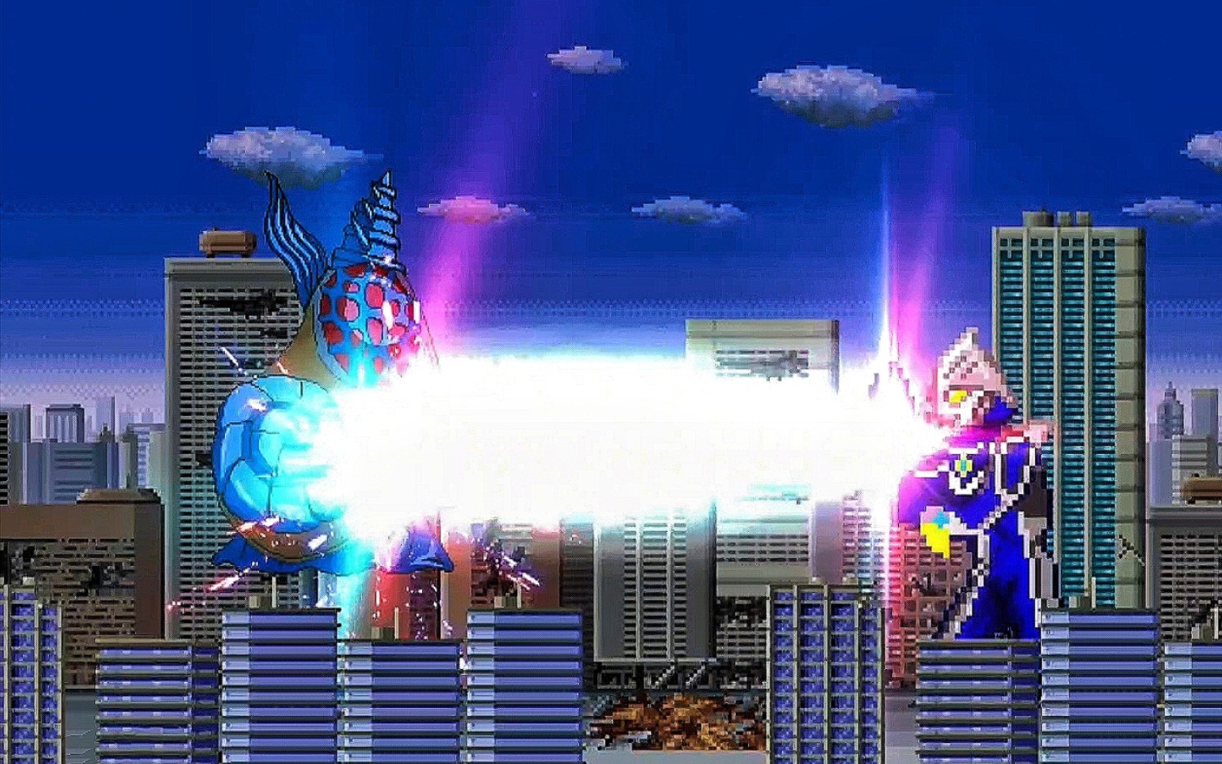 【mugen致敬向】奈克瑟斯 vs 鹦鹉螺型异生兽 梅嘎福拉什