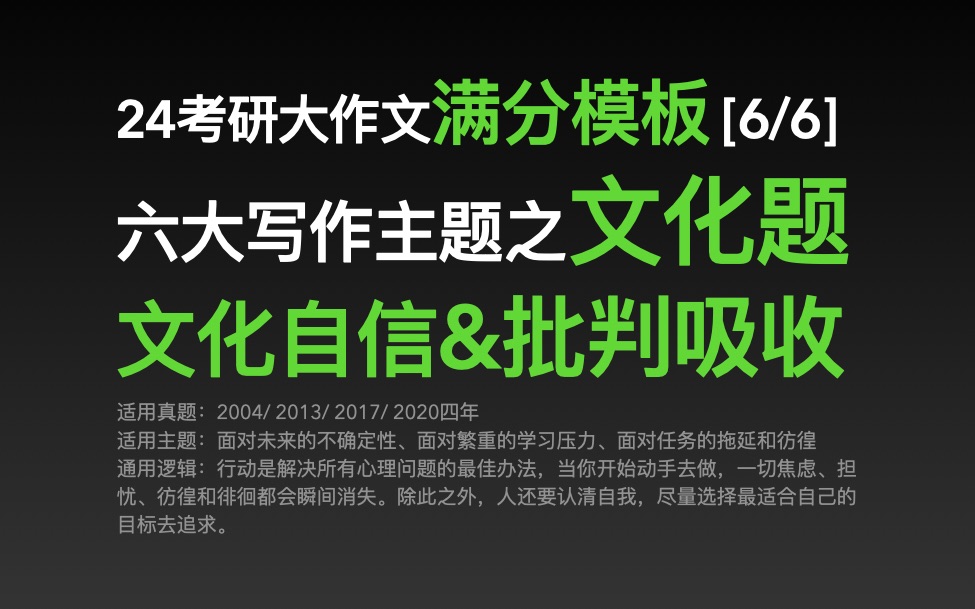 24考研大作文范文(六):一年一度开卷考试答案公布到此结束!哔哩哔哩bilibili