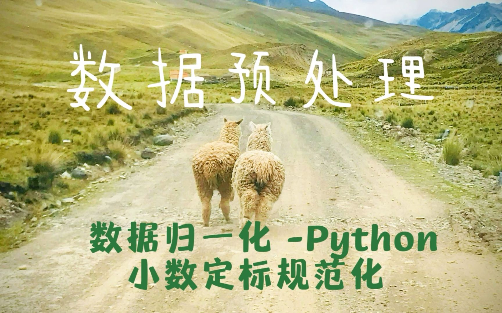 [数据预处理Python] 10 数据归一化/规范化 小数定标规范化哔哩哔哩bilibili