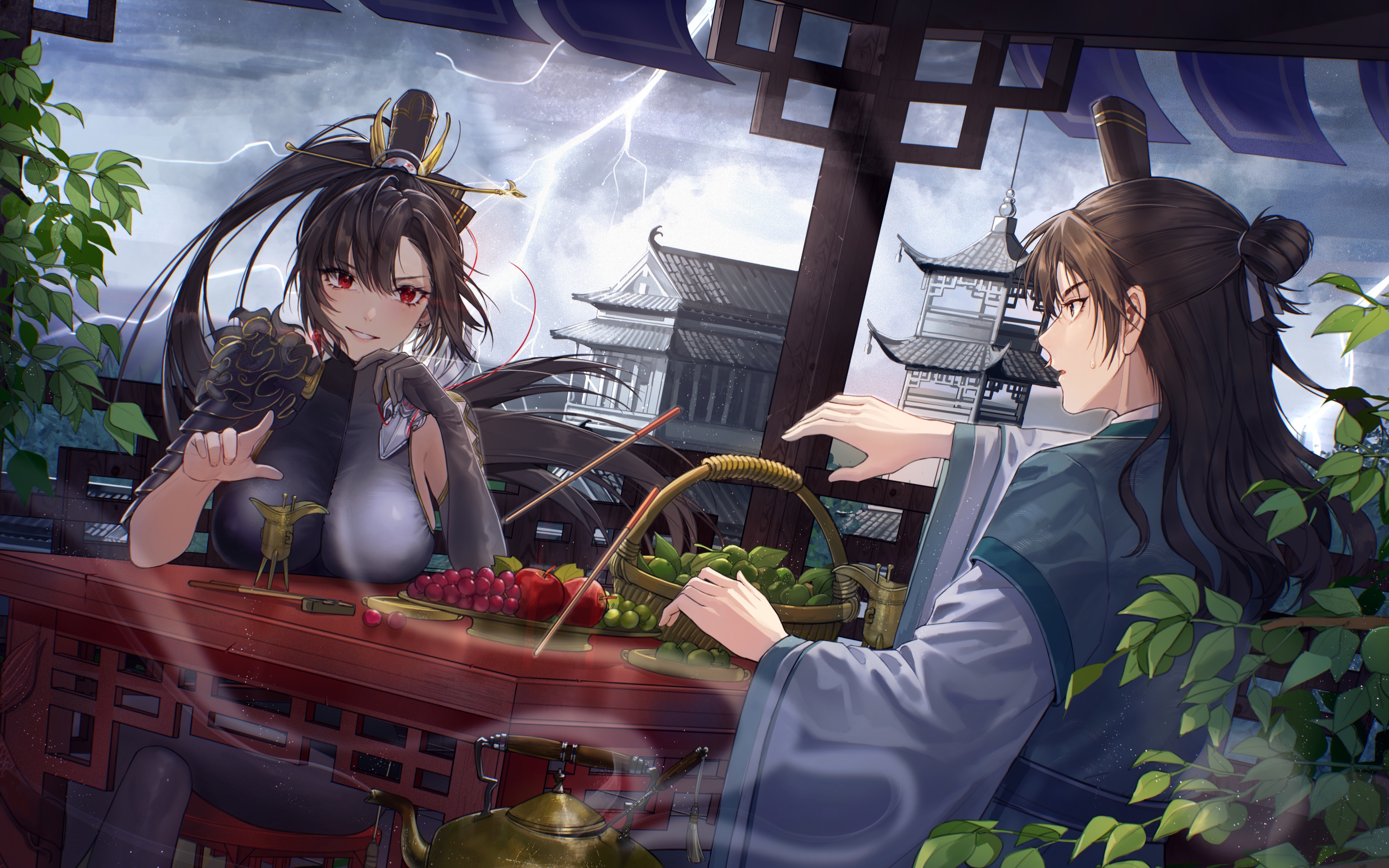 【绘画过程】青梅煮酒