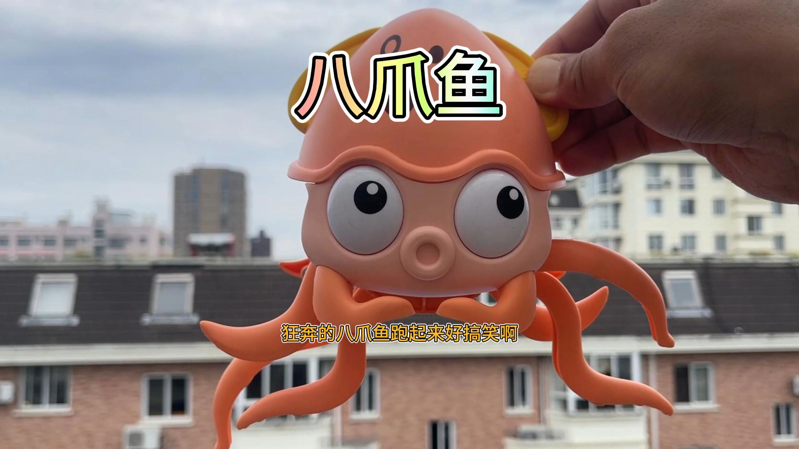 去捡奥特曼发现章鱼玩具跑的贼快