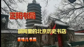 Download Video: 开春下雪，带你走进胡同里的北京历史书店，充满京味儿的正阳书局