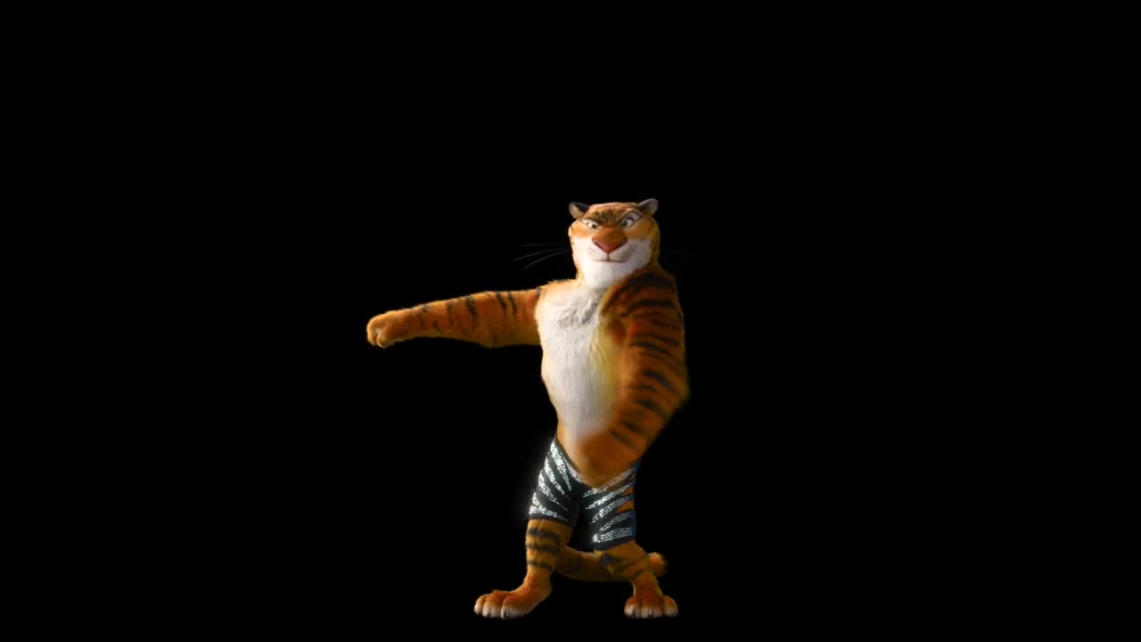 老虎的手势舞图片
