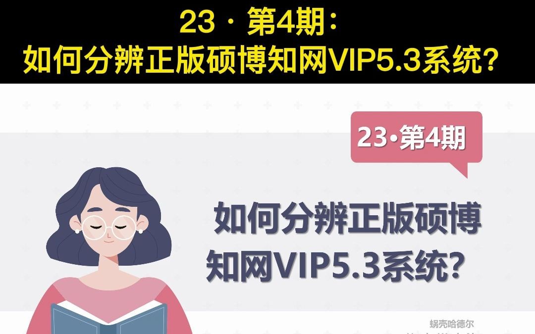 第27期:如何分辨正版硕博知网VIP5.3系统?哔哩哔哩bilibili