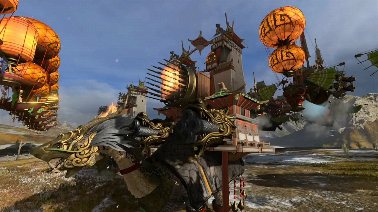 (全面战争战锤三)震旦天朝舰队简介展示～视觉震撼 精彩片段 高画质