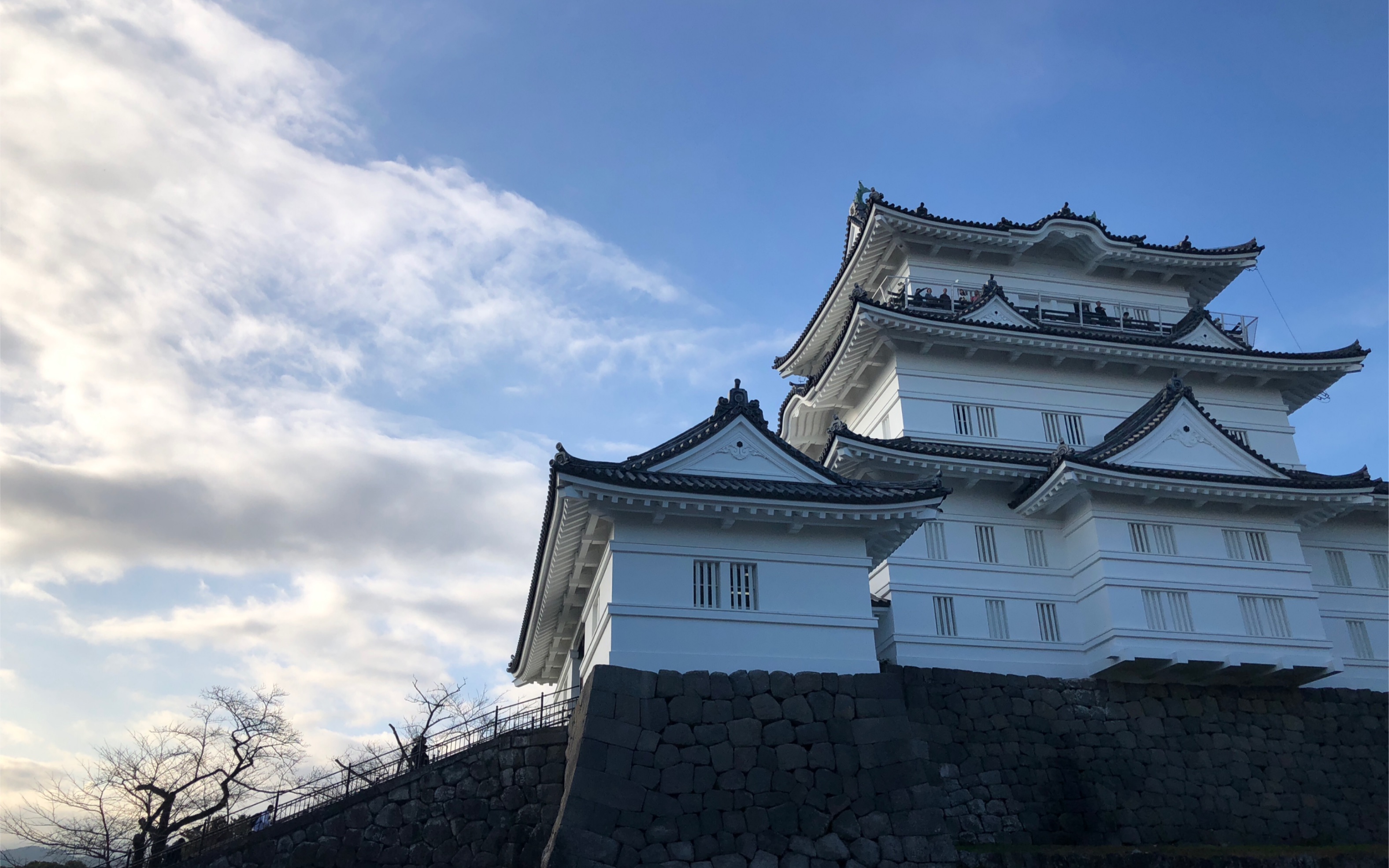 站在小田原城天守阁外侧环廊的风景