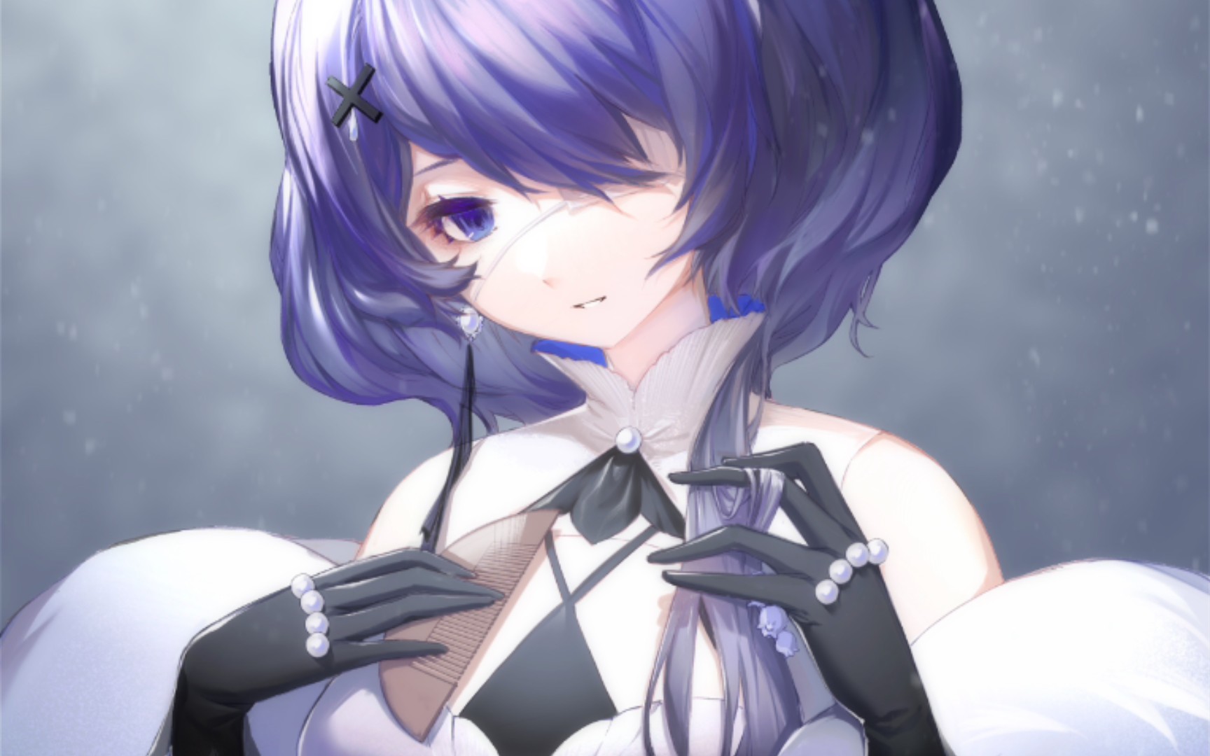 【绘画过程】絮雨 孤寒峭(明日方舟同人)