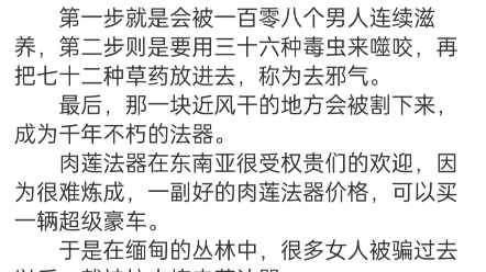 《难逃我掌心》丁谣陆威小说阅读全文TXT在到缅北之前,我从来没听说过'肉莲法器'这个东西.哔哩哔哩bilibili