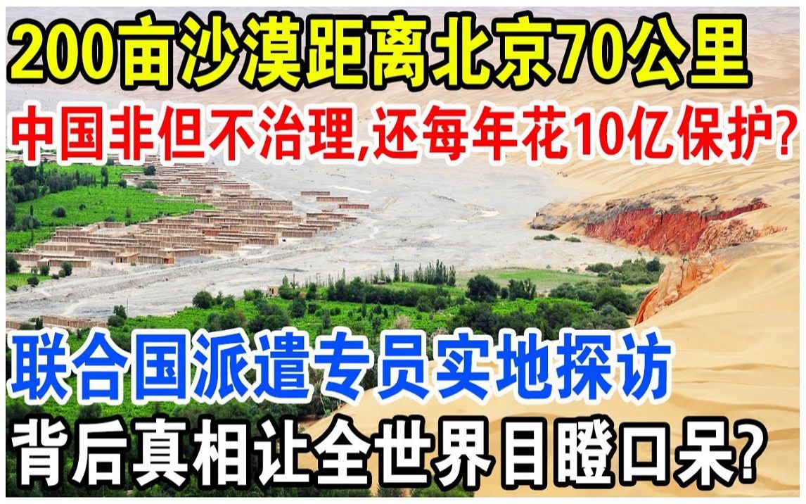 200亩沙漠距离北京70公里,中国非但不治理,还每年花10亿保护?哔哩哔哩bilibili