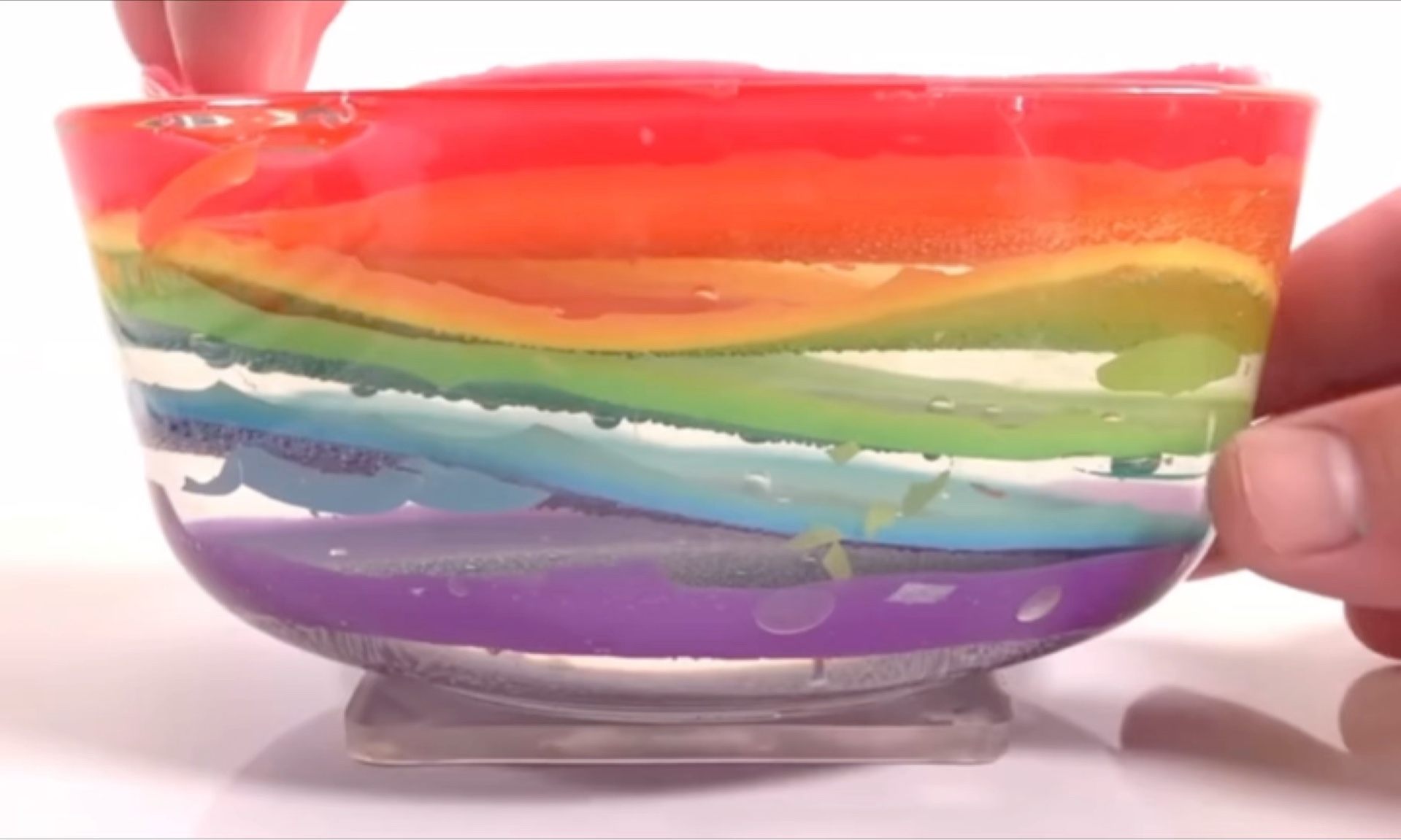 彩虹碎冰脆皮冰山泥史莱姆