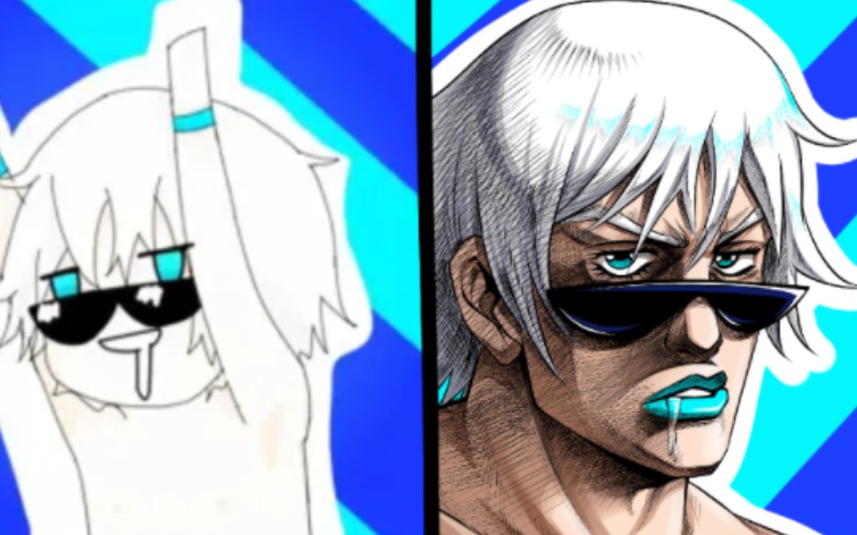 给杜海皇画jojo风头像!