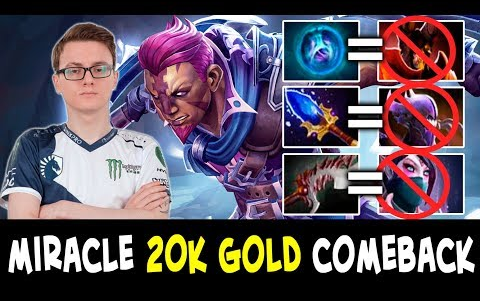 【dota2】miracle- 全身上下保护完美 血克对面阵容的敌法师 — 2w