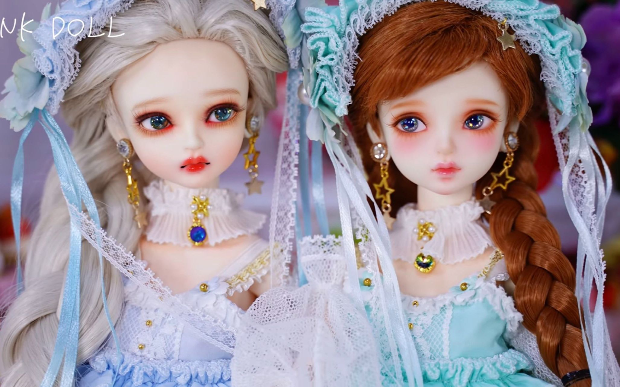 [图]【转载】BJD四分娃娃衣试穿开箱展示 Elsa and Anna Princess Dress Up BJD DOLL FROZEN