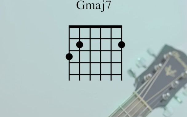 cmaj7和弦按法图图片