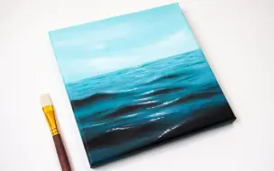 Download Video: 【丙烯画】【新手向】【中字】海浪-How To Paint Ocean Waves  Acrylic Painting