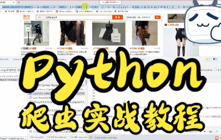 【Python爬虫实战】获取淘宝网站商品数据哔哩哔哩bilibili