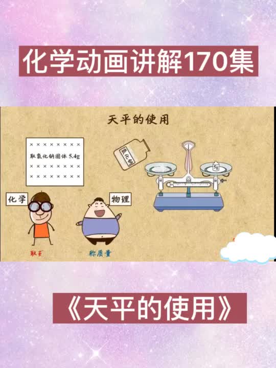 [图]化学知识点动画讲解《天平的使用》化学启蒙