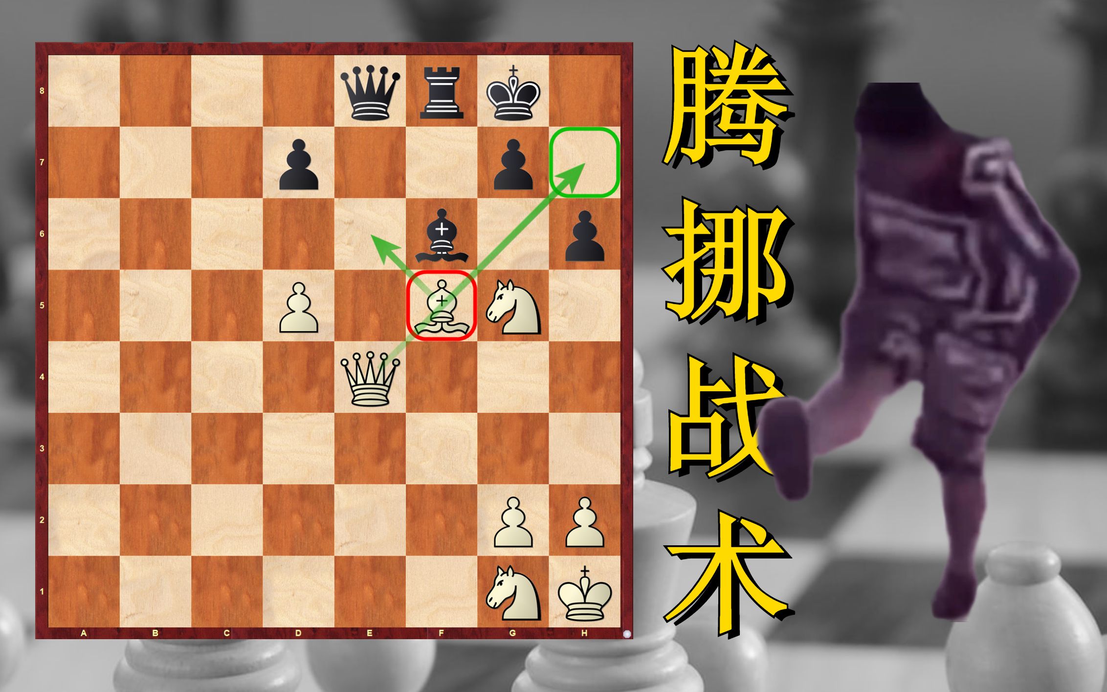 [图]五分钟学会腾挪战术-国际象棋初学者进阶战术