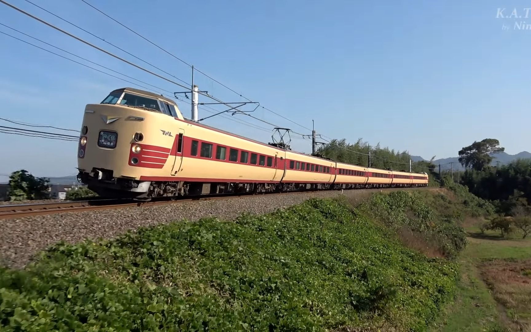 381系电车特急列车八云多种颜色涂装上线(2023-11-5)