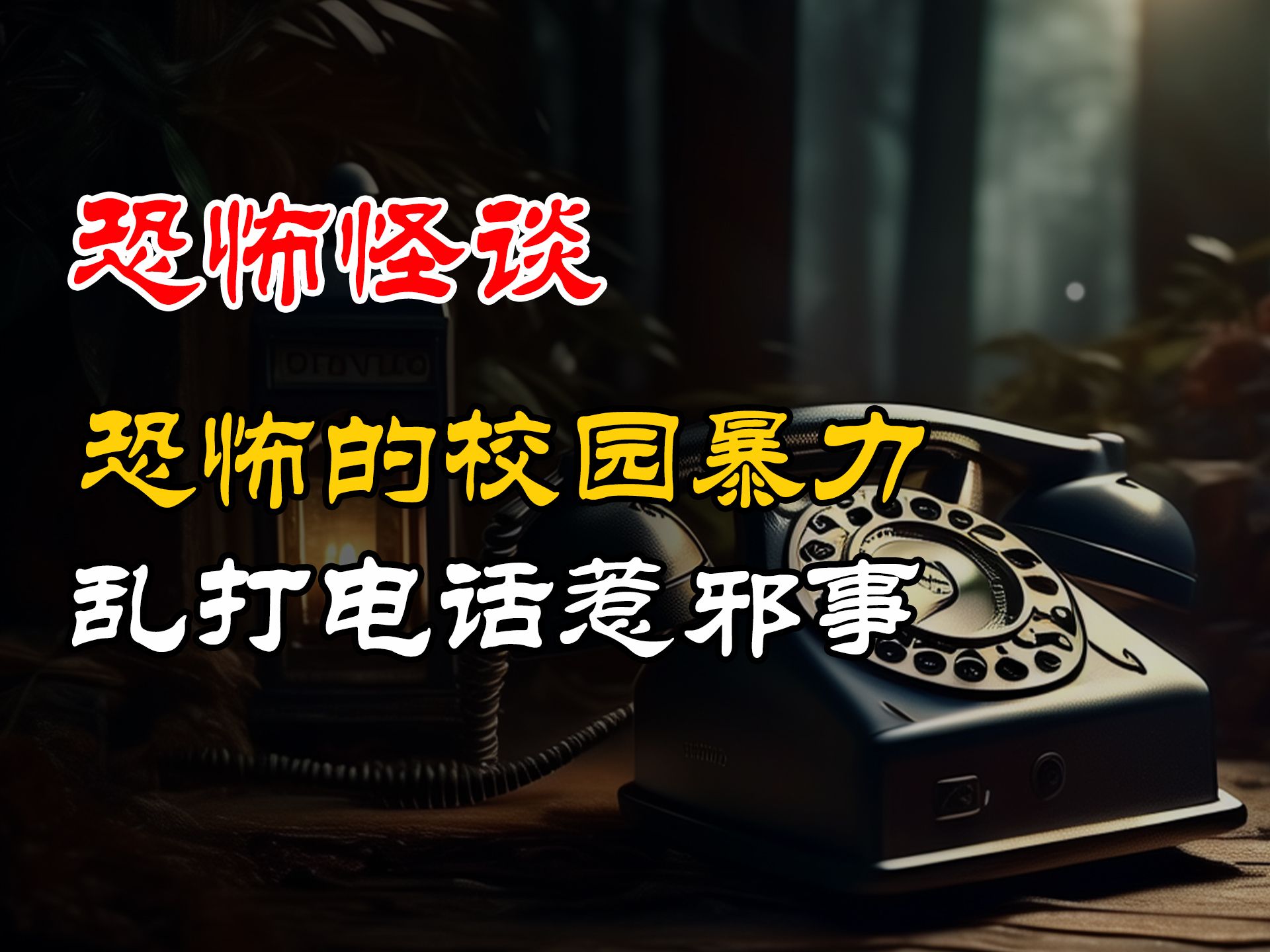 恐怖的校园暴力丨乱打电话惹邪事丨恐怖故事丨真实灵异故事丨深夜讲鬼话丨故事会丨睡前鬼故事丨鬼故事丨诡异怪谈哔哩哔哩bilibili