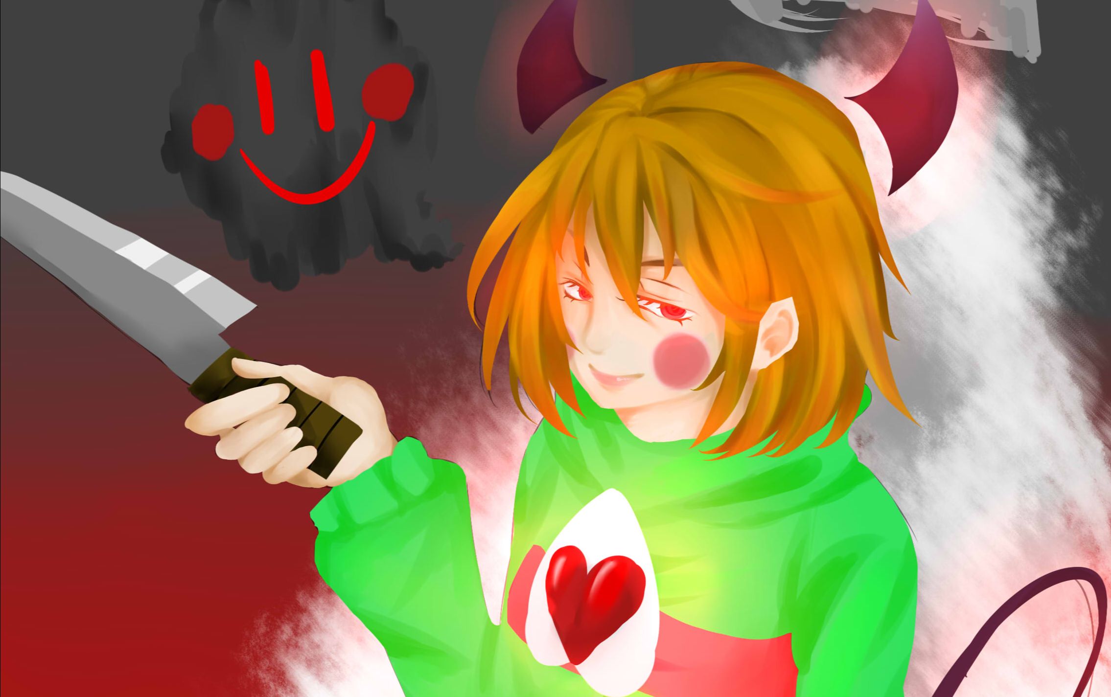 【undertale】【chara】七夕单汪的不爽产物_哔哩哔哩 (゜-゜)つロ