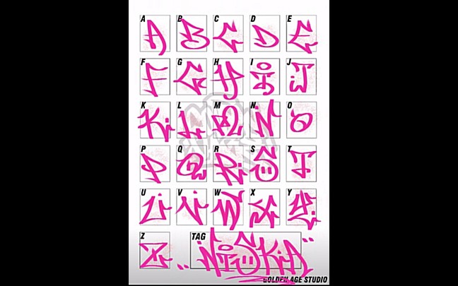 handstyle涂鸦字母表过程记录哔哩哔哩bilibili