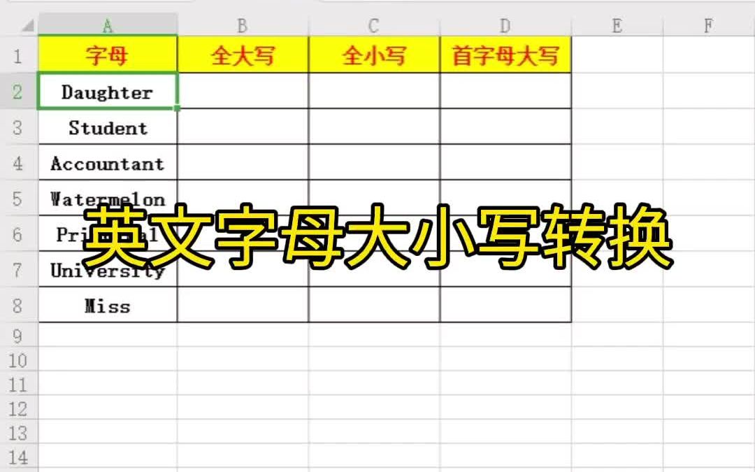 office办公技巧:英文字母大小写转换哔哩哔哩bilibili