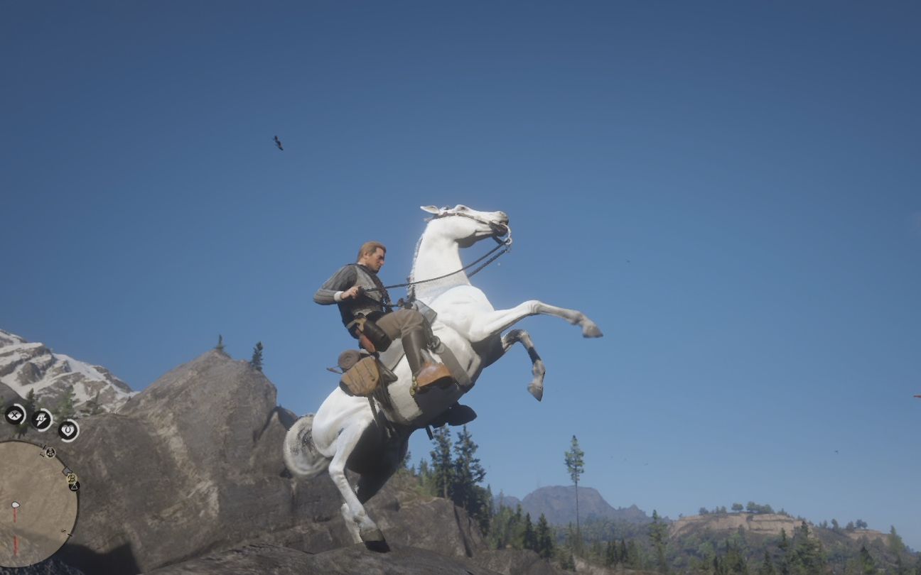 【荒野大镖客2】驯服最美纯白色马 全野马分布介绍_哔哩哔哩_bilibili