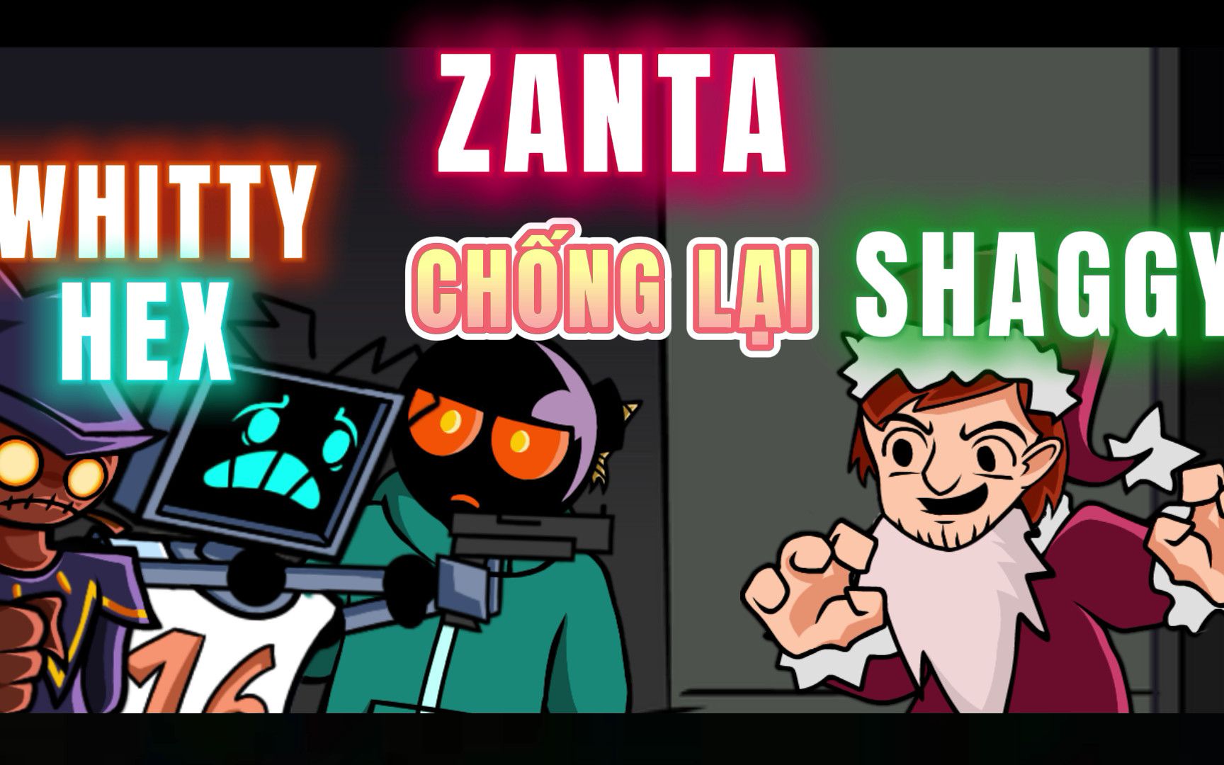 [图]FNF Zanta 但这是Zardy Hex Whitty vs Shaggy【附下载】Zanta But Whitty & Hex Shaggy