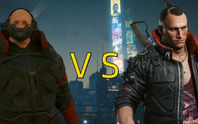 夜之城格斗热身赛(杰克对战荒坂力士)