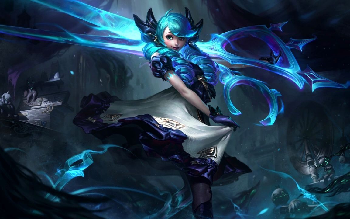 【lol英雄联盟】灵罗娃娃 格温 英日韩配音_哔哩哔哩_bilibili