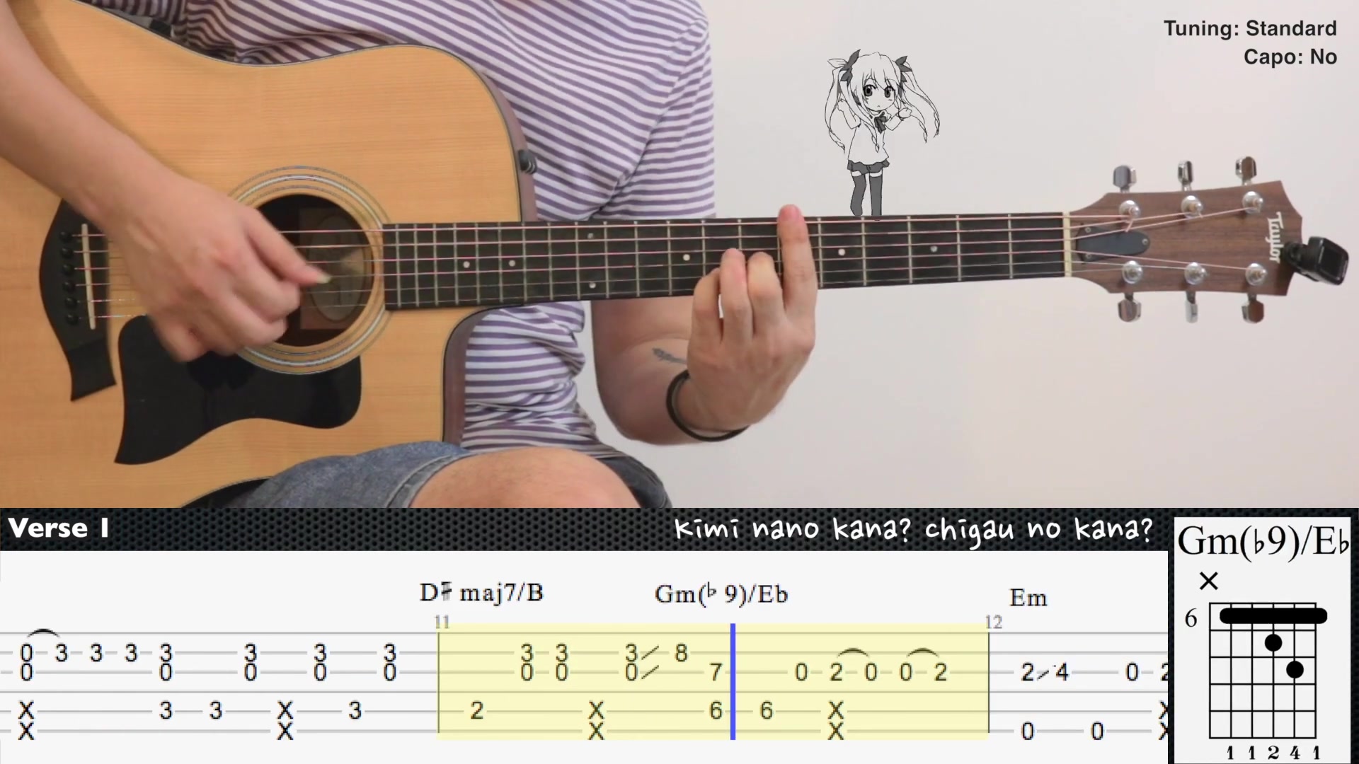 [图](FREE TAB) Omae Wa Mou - deadman 死人 | Fingerstyle Guitar | TAB + Chords + Lyrics