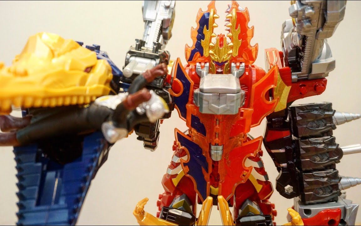 youtube转载anitoy骑士龙战队龙装者gigant骑士龙王合体演示ギガント